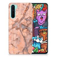 OnePlus Nord | TPU | Siliconen hoesje | Marmer Oranje - thumbnail