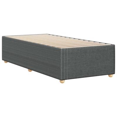 Bedframe zonder matras 90x200 cm stof donkergrijs