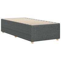 Bedframe zonder matras 90x200 cm stof donkergrijs - thumbnail