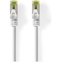 Nedis CAT7 Netwerkkabel | S/FTP | RJ45 Male | RJ45 Male | 0.25 m | Snagless | Rond | LSZH | Wit | Label - CCGL85420WT025 - thumbnail