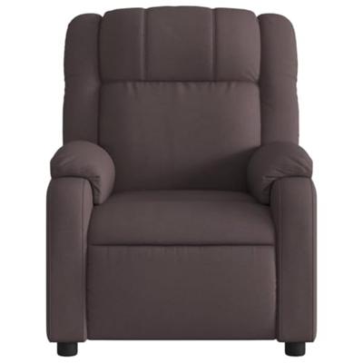 Fauteuil verstelbaar stof donkerbruin