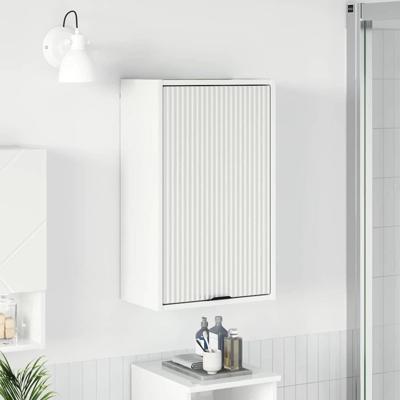 Badkamer Kast Hoogglans wit 39 x 23.5 x 65 cm Bewerkt hout Badkamer Kast Hoogglans wit 39 x 23.5 x 65 cm Bewerkt hout