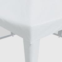 Partytent met 8 mesh zijwanden 4x4 m HDPE wit - thumbnail