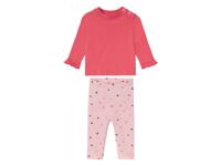 lupilu 3-delige baby set (Koraal/lichtroze, 50/56) - thumbnail