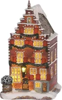 Decorated canal house b/o l10,5xw11,5xh18,5 cm kersthuisje Luville - Luville - thumbnail