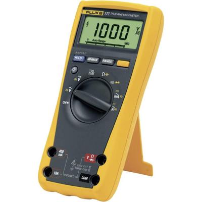 Fluke 177 Multimeter Kalibratie (ISO) Digitaal CAT III 1000 V, CAT IV 600 V Weergave (counts): 6000 Fluke 177 Multimeter Kalibratie (ISO) Digitaal CAT III 1000 V, CAT IV 600 V Weergave (counts): 6000
