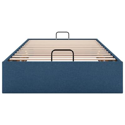 Bedframe zonder matras 80x200 cm stof blauw