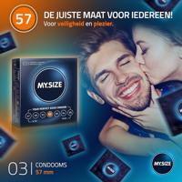 MySize PRO 57mm - Iets Ruimere Condooms 3 stuks - thumbnail