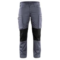 Blåkläder Dames Service werkbroek Stretch 71591845 | Grijs/Zwart | Maat 32 - 7330509499474 - thumbnail