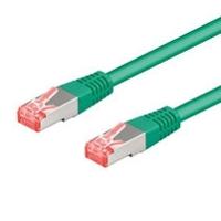 Digitus DK-1644-100/G RJ45 Netwerkkabel, patchkabel CAT 6 S/FTP 10.00 m Groen Halogeenvrij, Verdraaide paren, Snagless, Vlambestendig 1 stuk(s) - thumbnail