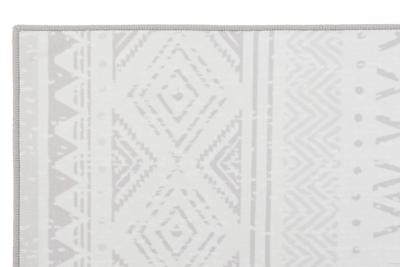 Tapijt DKD Home Decor Grijs Wit Ikat (120 x 180 x 0,4 cm)