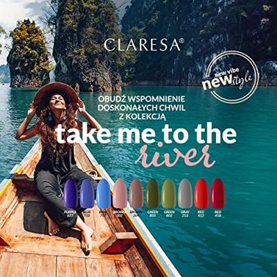 Claresa uv/led gellak 5ml red 418 take me to the river
