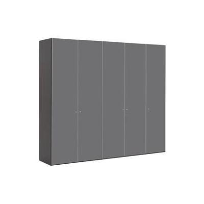 Goossens Kledingkast Easy Storage Ddk, Kledingkast 253 cm breed, 220 cm hoog, 5x glas draaideur Goossens Kledingkast Easy Storage Ddk, Kledingkast 253 cm breed, 220 cm hoog, 5x glas draaideur