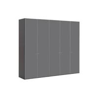 Goossens Kledingkast Easy Storage Ddk, Kledingkast 253 cm breed, 220 cm hoog, 5x glas draaideur - thumbnail