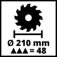 Einhell TE-SM 2131 Dual Afkort-, kap- en verstekzaag 1600 W 210 mm 30 mm - thumbnail