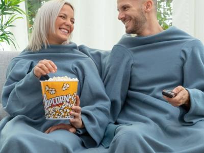 Enkele Mouwdeken met Centrale Zak Faboulazy InnovaGoods