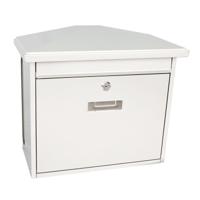 Basic wandbrievenbus met krantenvak Zamoran - wit - thumbnail