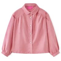 VidaXL Kinderblouse met lantaarnmouwen 140 oudroze - thumbnail