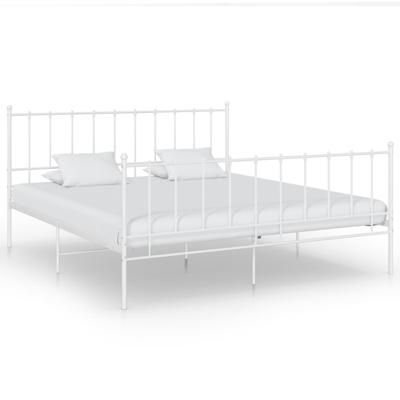 Bedframe metaal wit 180x200 cm