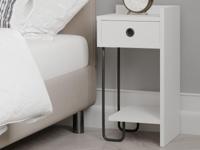 Nachtkastje SIRY 1 lade wit rechts - thumbnail