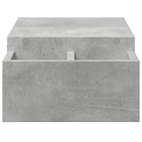 Monitorstandaard met opbergruimte 70x27x15 cm hout betongrijs - thumbnail