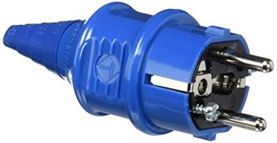 MENNEKES 10838 Stekker met randaarde Kunststof 230 V Blauw IP44