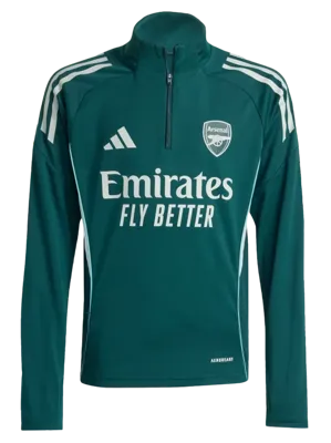 adidas Arsenal Trainingstrui 1/4-Zip 2025-2026 Kids Donkergroen Grijs adidas Arsenal Trainingstrui 1/4-Zip 2025-2026 Kids Donkergroen Grijs
