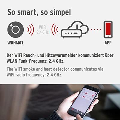 Brennenstuhl neu Draadloze rook- en hittemelder werkt op batterijen (Ø x h) 120 mm x 35 mm - thumbnail