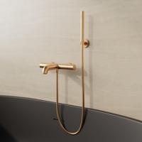 Bad/Douchekraan BWS Colorato Opbouw Thermostatisch Geborsteld Goud - thumbnail