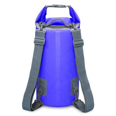 Outdoor waterdichte droge dubbele schouderband zak droge zak capaciteit: 5L (donkerblauw) Outdoor waterdichte droge dubbele schouderband zak droge zak capaciteit: 5L (donkerblauw)