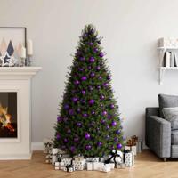 100-delige Kerstballenset paars - thumbnail