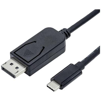 ROLINE USB type C - DisplayPort adapterkabel, v1.4, M/M, 1 m