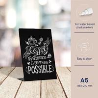 Europel krijtbord L-vormig, ft A5 - thumbnail