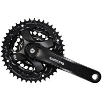 Shimano crankstel 6/7/8 speed tourney fc-ty501 met 170mm crankarm 48 x 38 x 28t zwart - thumbnail