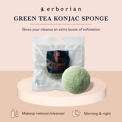 Erborian Éponge Konjac Exfoliante Spons Au Thé Vert