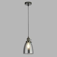 Searchlight HanglampPendax Ø 14cm met smoke glas - 1921-1BC - thumbnail