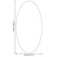 VidaXL Vloerkleden ovaal huarte zand 80 x 150 cm 100% polyester - thumbnail