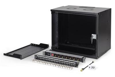 Digitus DN-49205-SET 19inch-patchkast 9 HE Zwart