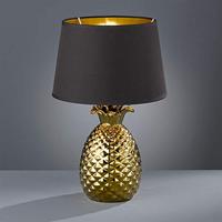 Trio TafellampPineapple 43cm goud met zwart - R50431079 - thumbnail