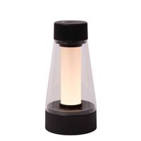 Lucide LORALI - Oplaadbare Tafellamp Binnen/Buiten - Accu/Batterij - Ø 7,7 cm - LED Dimb. - 1x1,2W 2600K/3000K - IP44 - Zwart - thumbnail