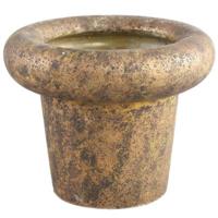 PTMD bloempot relandi xl goudkleurig 35 cm | 2 stuks - thumbnail