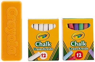 Crayola schoolkrijt met wisser