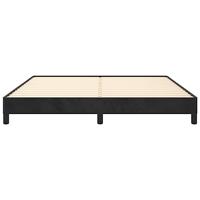 Bedframe zonder matras 180x200 cm fluweel zwart - thumbnail