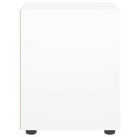 Nachtkastje VISNES 45x40x50 cm spaanplaat wit - thumbnail