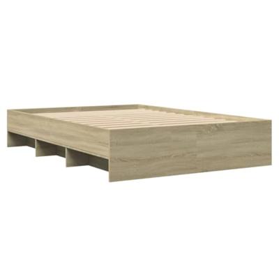 Bedframe zonder matras hout sonoma eikenkleurig 140x190 cm