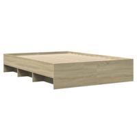 Bedframe zonder matras hout sonoma eikenkleurig 140x190 cm - thumbnail