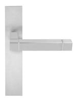 Formani Jan des Bouvrie Square JB100P236SFC deurkruk ongeveerd op schild blind - mat RVS - thumbnail