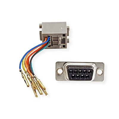 ROLINE DB9 female-RJ45 female 8P/8C 8 aders., zilver