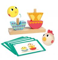 Goula Houten Stapelspel: Stapel En Draai - thumbnail