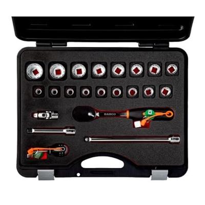 Bahco Doppenset 1/2" | met 4-punts veiligheidsoplossing | metrisch | 22-delig - TAH16BM/22